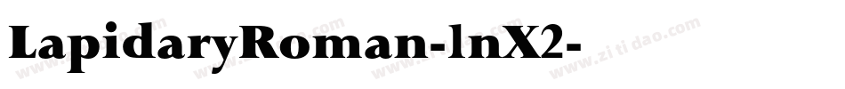 LapidaryRoman-1nX2字体转换