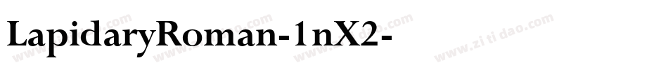 LapidaryRoman-1nX2字体转换