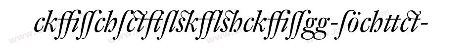 Schmalegotischmk-Eaye字体转换