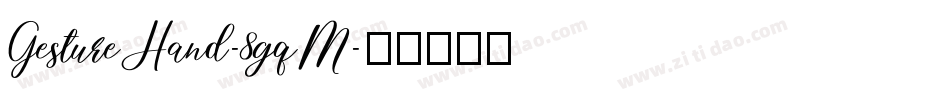 GestureHand-8gqM字体转换