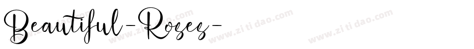 Beautiful-Roses字体转换