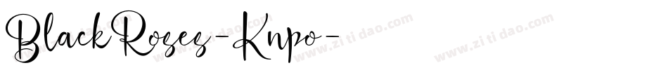 BlackRoses-Knpo字体转换