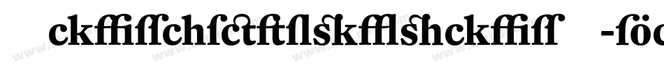 Schmalegotischmk-Eaye字体转换