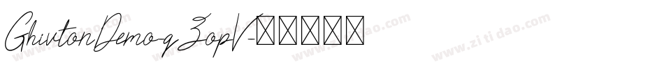 GhivtonDemo-qZopV字体转换