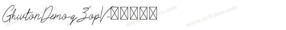 GhivtonDemo-qZopV字体转换