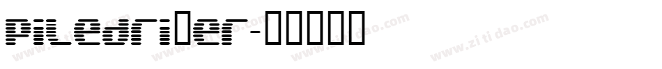 piledriver字体转换