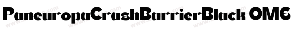 PaneuropaCrashBarrierBlack-OM6O字体转换 PaneuropaCrashBarrierBlack-OM6O字体转换