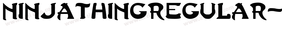 NinjaThingRegular-8522字体转换