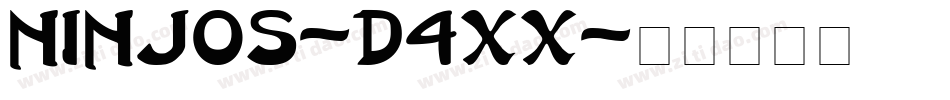 Ninjos-d4XX字体转换