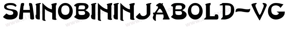ShinobiNinjaBold-VGGZl字体转换