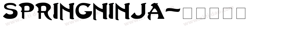 SpringNinja字体转换