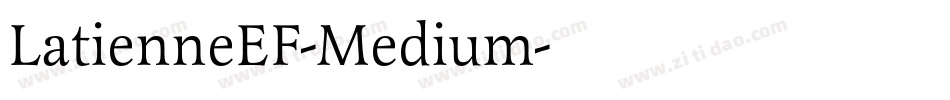 LatienneEF-Medium字体转换