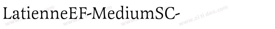 LatienneEF-MediumSC字体转换