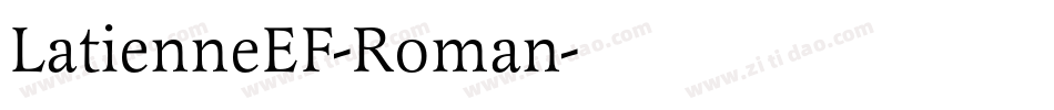 LatienneEF-Roman字体转换