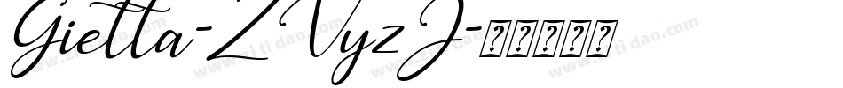 Gietta-ZVyzJ字体转换