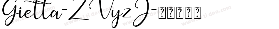 Gietta-ZVyzJ字体转换