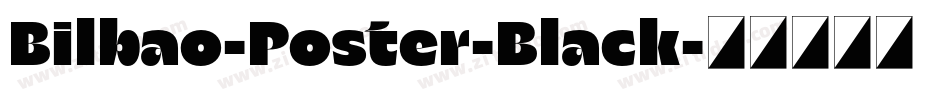 Bilbao-Poster-Black字体转换