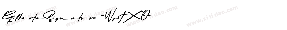 GilbertaSignature-WyJXO字体转换