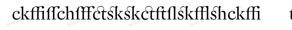 Schmalfettegotisch-OVyP字体转换