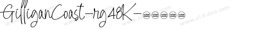 GilliganCoast-rg48K字体转换