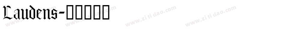 Laudens字体转换