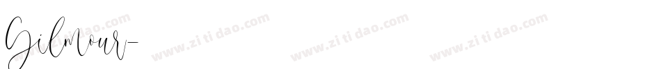 Gilmour字体转换