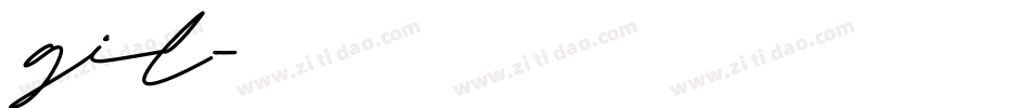 gil字体转换