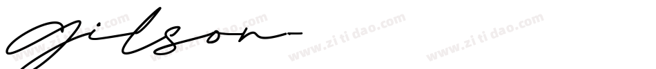 Gilson字体转换