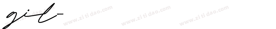 gil字体转换
