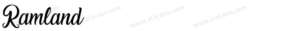 Ramland-2字体转换