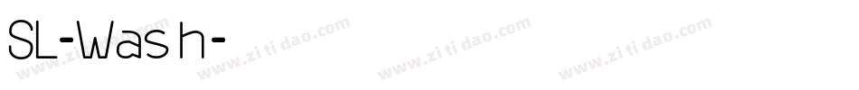 SL-Wash字体转换