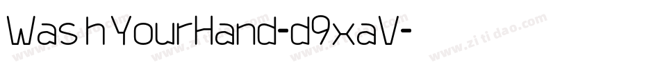 WashYourHand-d9xaV字体转换