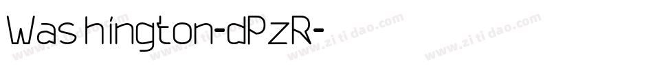 Washington-dPzR字体转换