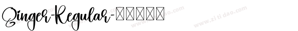 Ginger-Regular字体转换