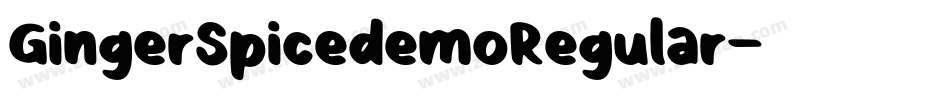 GingerSpicedemoRegular字体转换