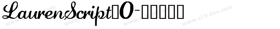 LaurenScript_0字体转换