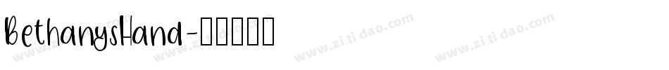 BethanysHand字体转换