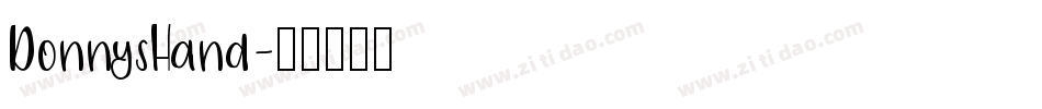 DonnysHand字体转换