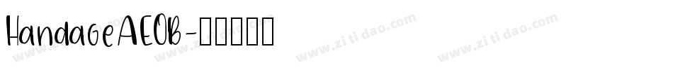 HandageAEOB字体转换