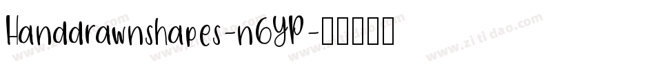 Handdrawnshapes-n6YP字体转换