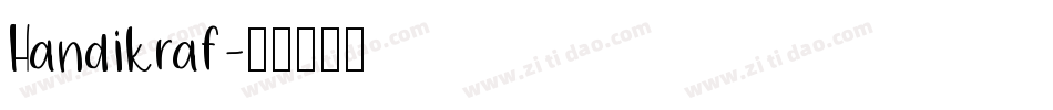 Handikraf字体转换