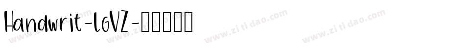 Handwrit-lgVZ字体转换