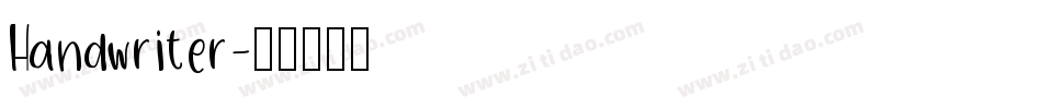 Handwriter字体转换