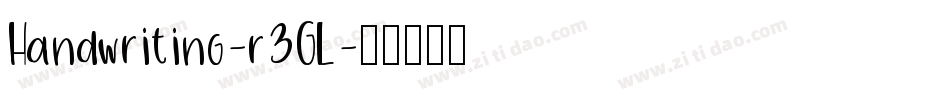 Handwriting-r3GL字体转换