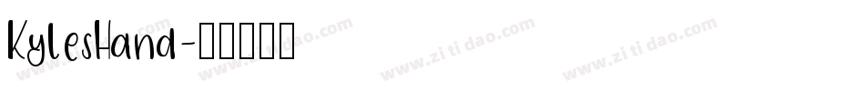 KylesHand字体转换