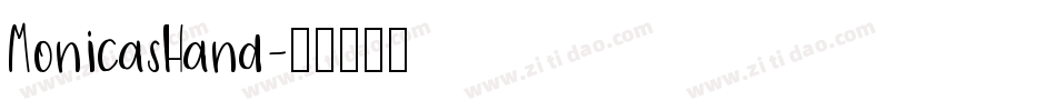 MonicasHand字体转换
