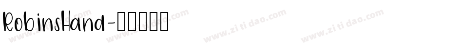 RobinsHand字体转换