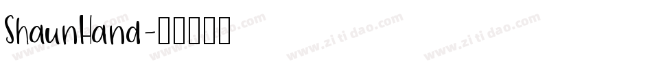 ShaunHand字体转换