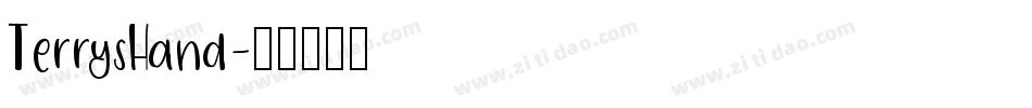 TerrysHand字体转换