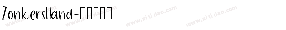 ZonkersHand字体转换